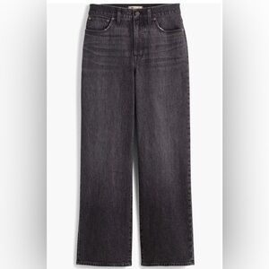 Madewell Madewell Perfect Vintage Wide Leg black jeans.
